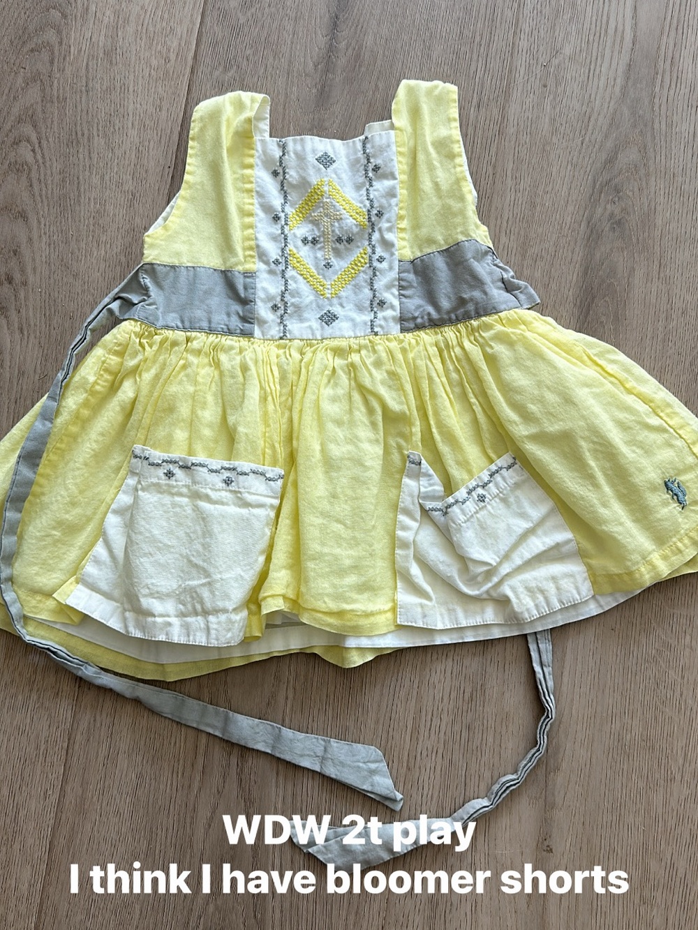 Well Dressed Wolf Yellow & Gray Girls Matching Set